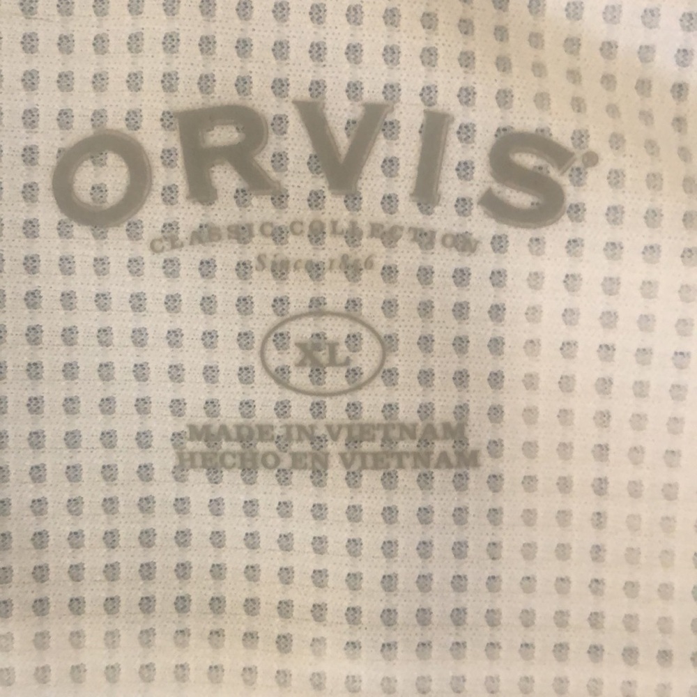 Orvis Men's Blue Plaid Shirt - Picture 7 of 12